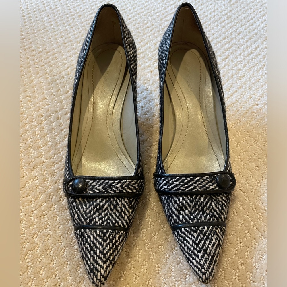 Ann Taylor Loft tweed kitten heel